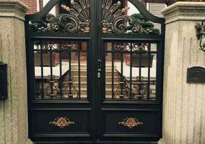 盛福佳園鋁藝門(mén)安裝案例